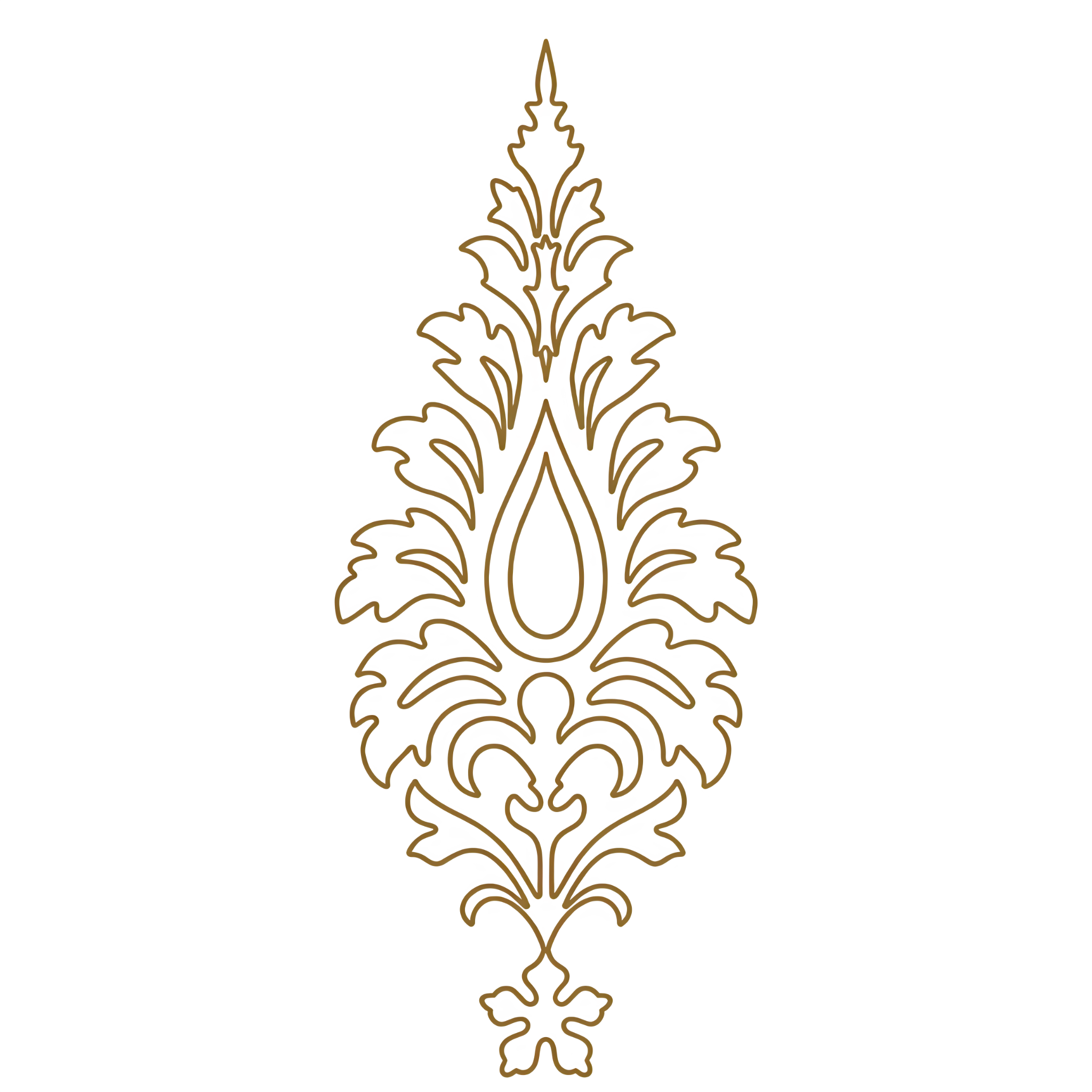Perse ornamental emblem